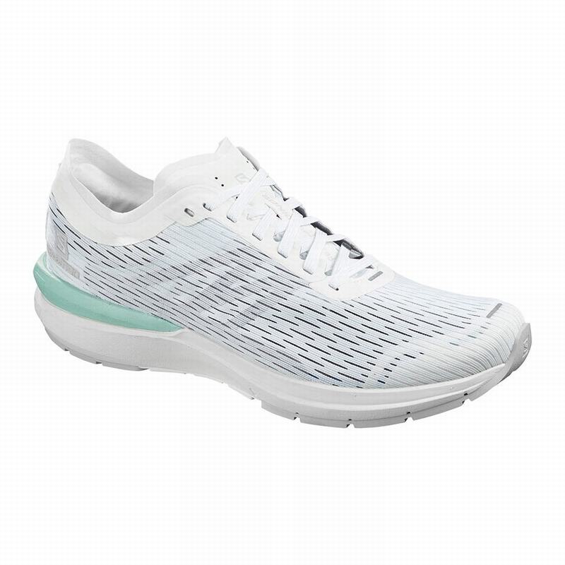 Chaussure Running Salomon Homme Blanche - Salomon SONIC 3 ACCELERATE - France (8265-CFMYW)